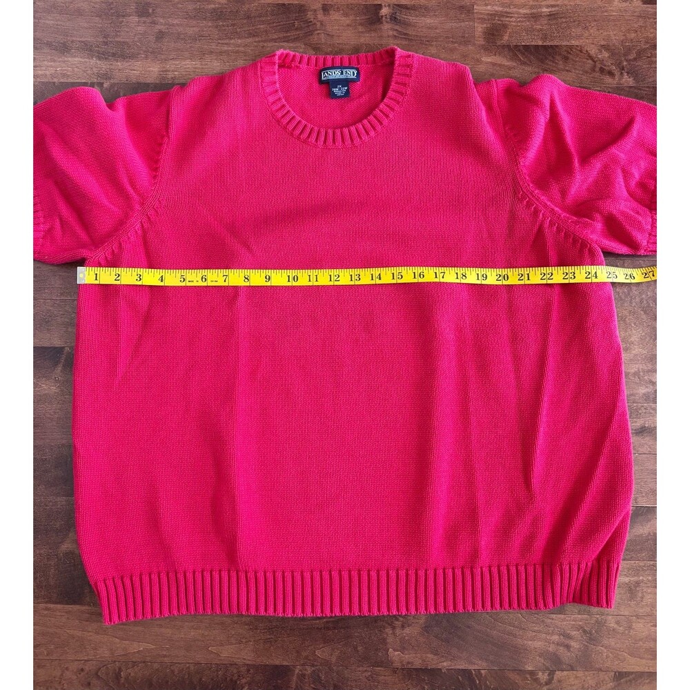 Women’s Lands End Fuschia Short Sleeve Sweater Plus 2X 20/22 - Picture 7 of 8